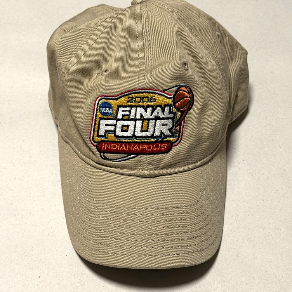 Vintage 2006 NCAA Final Four Indianapolis The Game Hat Khaki Adjustable